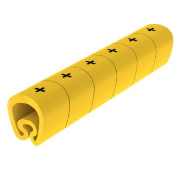 18 Señalizadores precortados amarillo Ø5 PVC plastificado