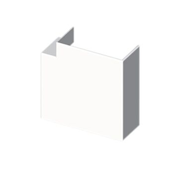 73 Ángulo plano blanco RAL9010 60X60 U24X
