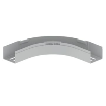 66 Curva plana de 90° gris RAL7035 60x75 U23X