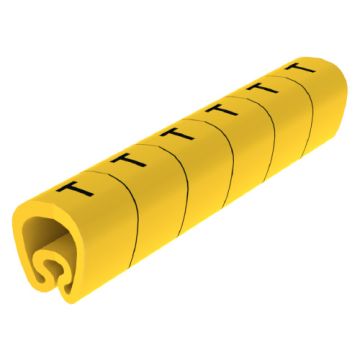 18 Señalizadores precortados amarillo Ø8 PVC plastificado