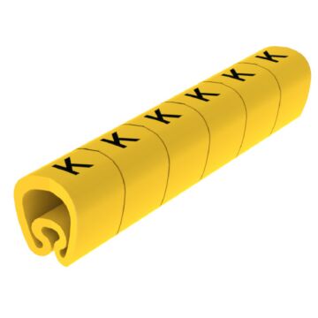 18 Señalizadores precortados amarillo Ø8 PVC plastificado