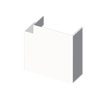73 Ángulo plano blanco RAL9010 40x60 U24X