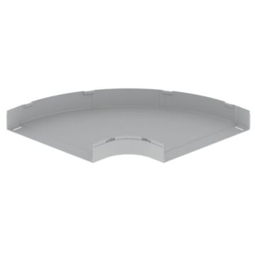 66 Curva plana de 90° gris RAL7035 100X600 U23X