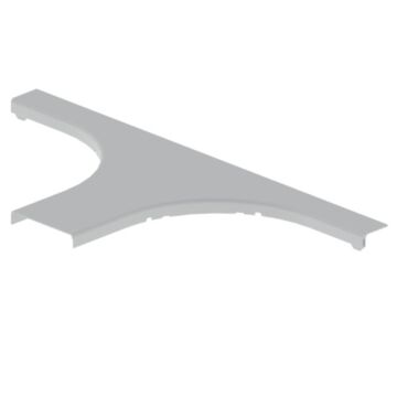 66 Tapa derivación T gris RAL7035 100 U23X