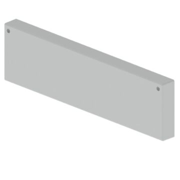 66 Tapa final gris RAL7035 100x400 U23X