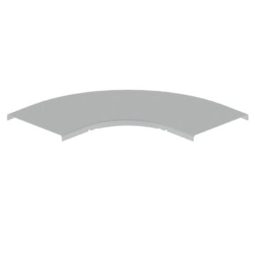 66 Tapa curva plana de 90° gris RAL7035 200 U23X