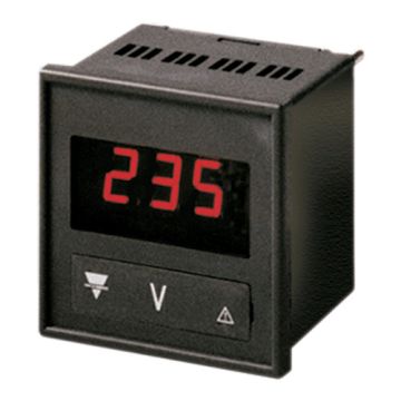 Voltímetro o amperímetro de 3 dígitos en un solo equipo, Escala entrada 5A/500 VCA, Medida CA