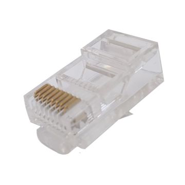 Conector RJ-45 Macho UTP C-5e con guía