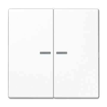 Tecla doble c/visor LS blanco alpino