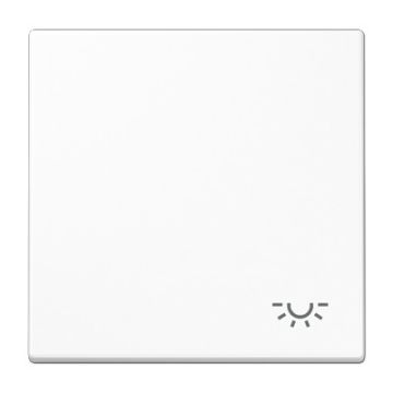 Tecla c/simb. luz LS blanco alpino