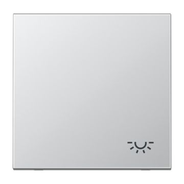 Tecla c/ simb. luz LS aluminio