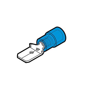 Conector M preaislado Nylon 1.5-2,5 6,35x0,8