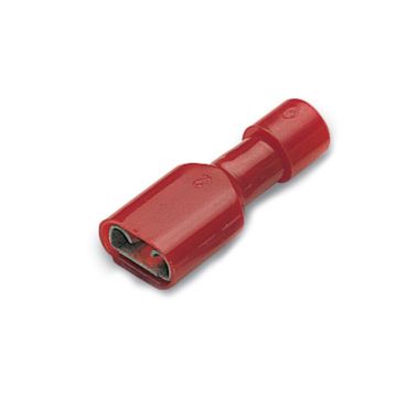 Terminal hembra preaislado en policarbonato desconectable 0,25-1,5 6,35x0,8