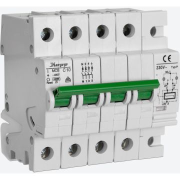 Disyuntor motorizado para protección magnetotérmica y diferencial con reconexión por diferencial, 4 polos