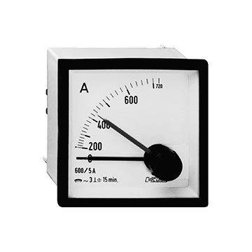 Amperímetro maxímetro bimetálico, panel 144x144