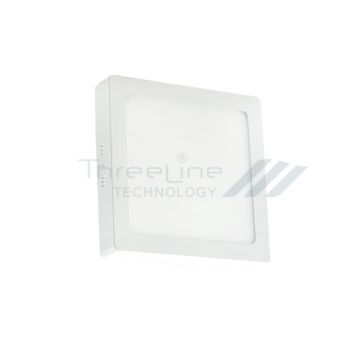 Aro Ultrafino de LEDs 18W Cuadrado de Superficie Blanco frío Blanco