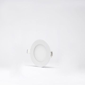 Aro empot. Ultrafino de LEDs 9W Redondo Blanco cálido Blanco