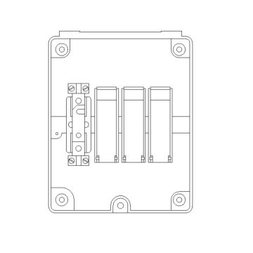 Caja general de protección CGPC- 40/7-8