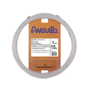 Pasacables Intercamb.Nylon 3mm 15m Nat.
