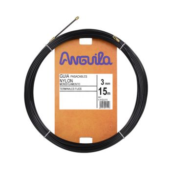 Pasacables Fijo Flex.Nylon 3mm 15m Neg.