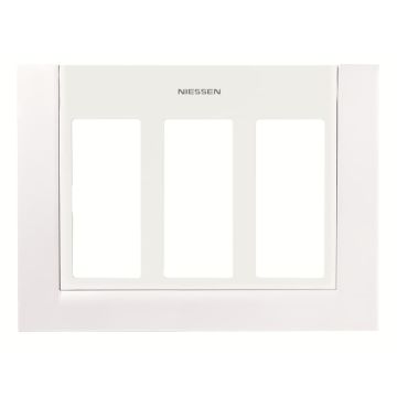 Placa caja/zocalo 3 columnas BL
