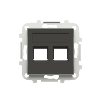 Tapa 2 conector con persiana NS