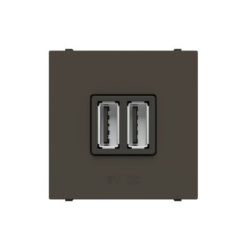 Toma cargador USB 2M 2x750mA/5V AN