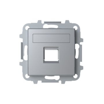 Tapa 1 conector con persiana PL