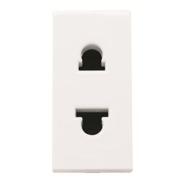 Base de enchufe euroamericana 1M BL