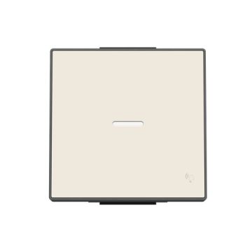 Tecla pulsador timbre c/visor BL