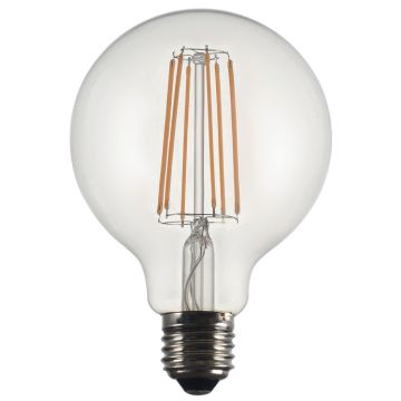 LÁMPARA GLOBO LED G125 F 6W 27K DECORATIVO CLARO