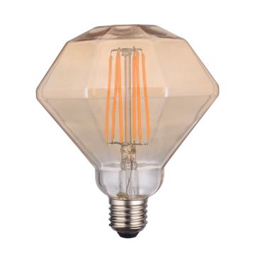 LÁMPARA DIAMANTE LED DM125 6W 27K DECORATIVO DORADO
