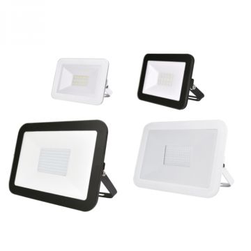 PROYECTOR 30W 6000K CRISTAL MATIZADO NEGRO