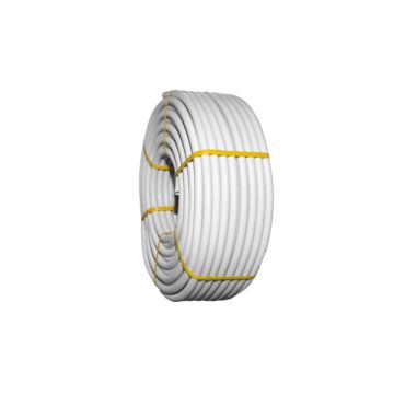Tubo corrugado forrado diámetro 25 gris