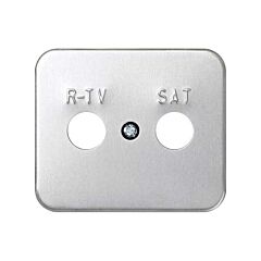 Tapa para toma de r-tv+sat aluminio mate simon 75