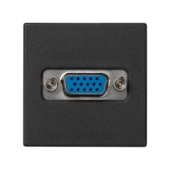 Conector vga a tornillo c/placa grafito