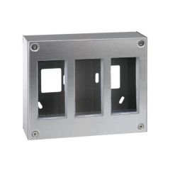 Caja pared metál.superficie 3 mód.dobles
