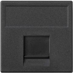 Placa v&d plana cg 1 rj45 keys./syst. gr