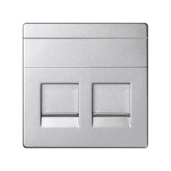 Tapa informatica 2 conectores rj45 univ.