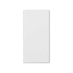 Placa ciega 22,5x45 mm blanco