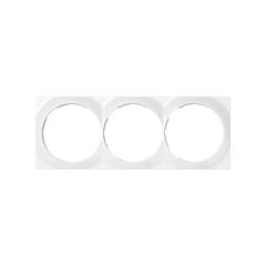 Placa simon 88 con 3 elementos 85x227mm blanco nieve