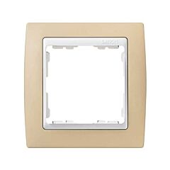 Marco para 1 elemento crema interior blanco simon 82