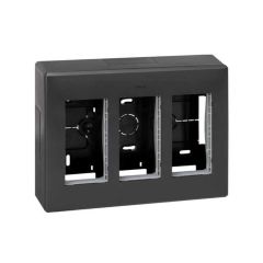 Caja pared superficie 3 mód. dobles gf.