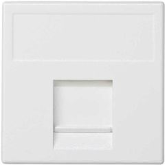 Placa v&d plana cg 1 rj45 keys./syst. bl