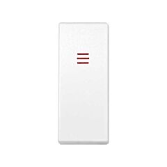 Tecla módulo estrecho con visor blanco simon 82 centralizaciones