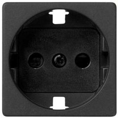 Tapa base enchufe schuko 2 módulos