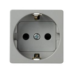 Base schuko seguridad em.tornillo 2 mód.