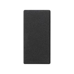 Placa ciega 22,5x45 mm grafito