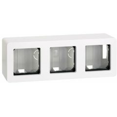 Caja superficie 6 mód. blanco s27 play