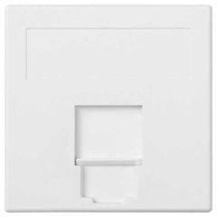 Placa v&d plana cg 1 rj45 keys./syst. bl